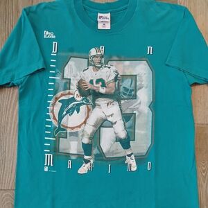 VTG Pro Player 1993 Miami Dolphins Dan Marino #13 Graphic NFL Shirt Men's LG